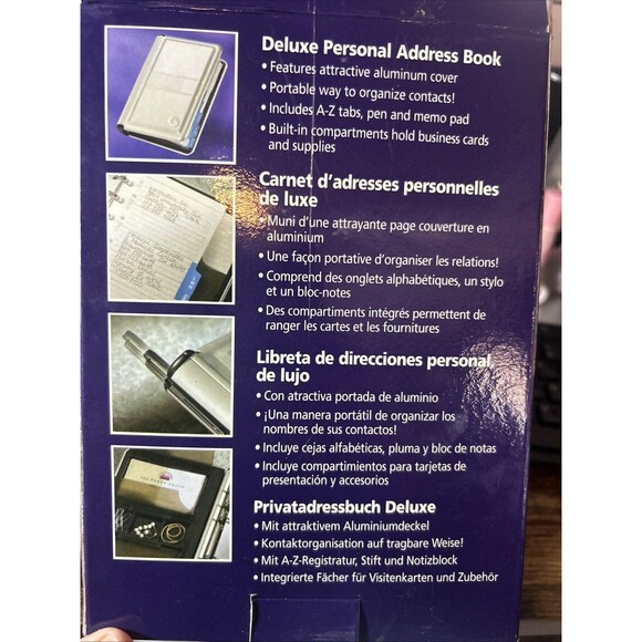 Rolodex Office Covered Business Card File Holder Sleeves Pen Newell Office 2000 - Picture 3 of 13